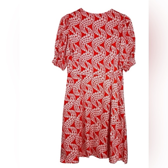 NWT Boden Red and White Floral Dress size 6 - Picture 4 of 7
